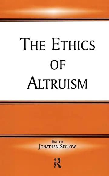 Cover of The Ethics of Altruism