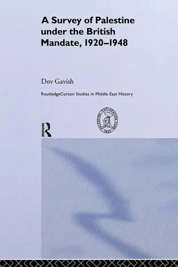 Cover of A Survey of Palestine under the British Mandate, 1920-1948
