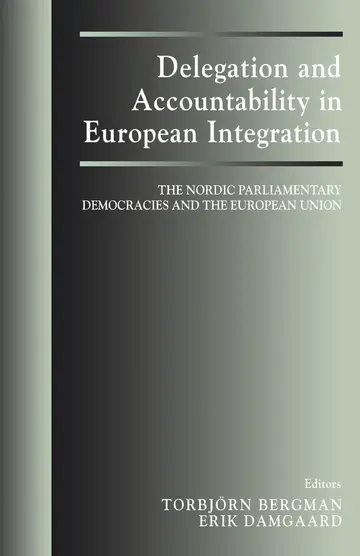 Cover of Delegation and Accountability in European Integration
