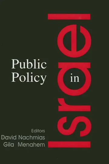 Cover of Public Policy in Israel