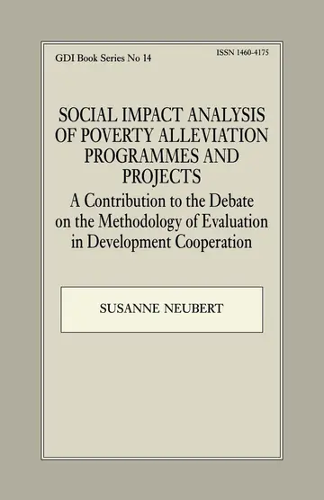 Cover of Social Impact Analysis of Poverty Alleviation Programmes and