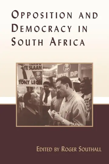 Cover of Opposition and Democracy in South Africa