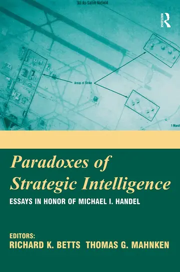 Cover of Paradoxes of Strategic Intelligence