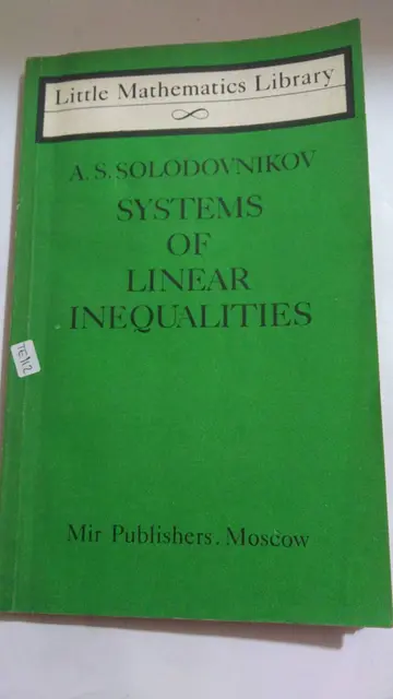 Cover of Systems of Linear Inequalities