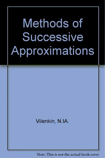 Cover of Methods of Successive Approximations