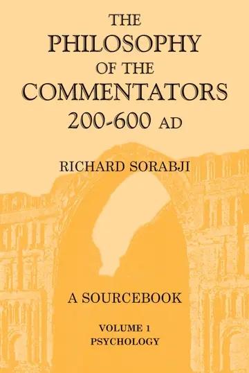 Cover of The Philosophy of the Commentators, 200-600 AD