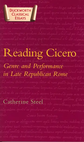 Cover of Reading Cicero