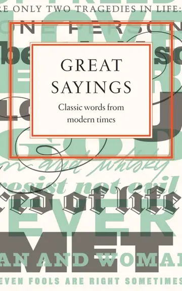 Cover of Great Sayings