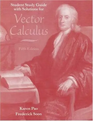 Cover of Student Study Guide with Solutions for "Vector Calculus"