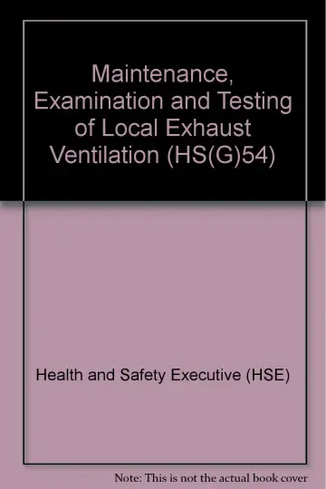 Cover of Maintenance, Examination and Testing of Local Exhaust Ventilation (HS(G)54)