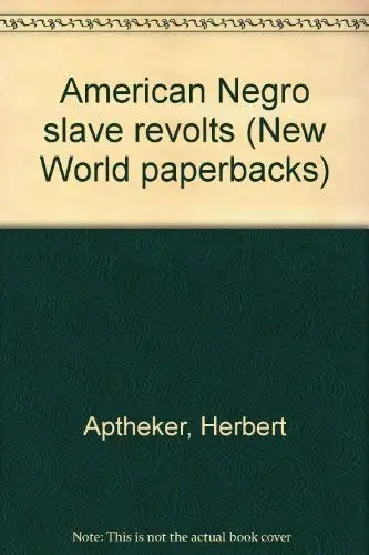 Cover of American Negro slave revolts
