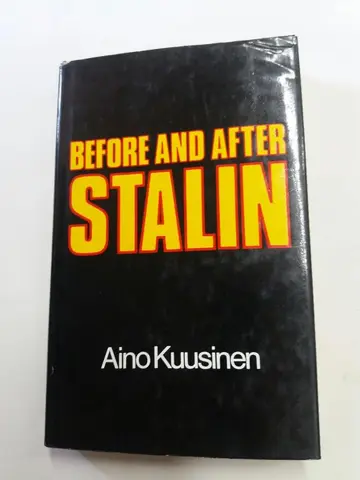 Cover of Before and after Stalin