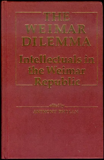 Cover of The Weimar Dilemma