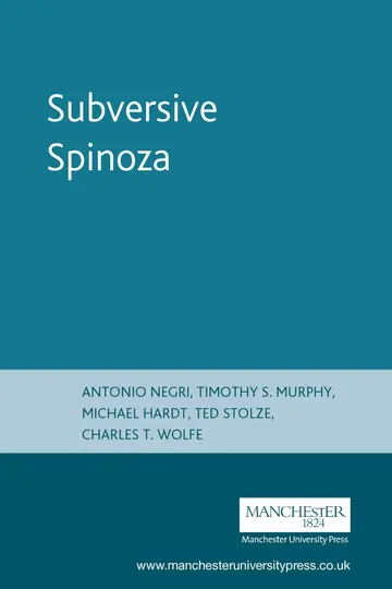Cover of Subversive Spinoza
