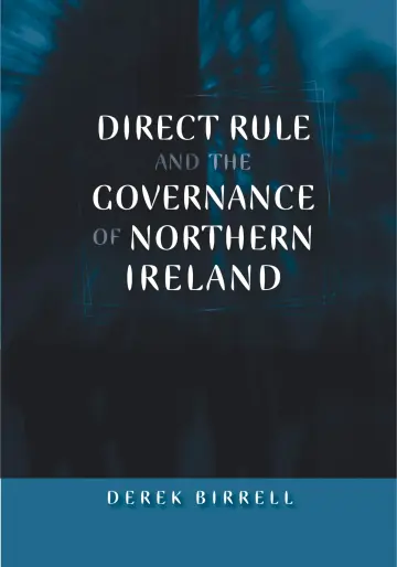 Cover of Direct Rule and the Governance of Northern Ireland