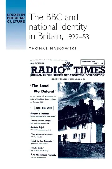 Cover of The BBC and National Identity in Britain, 1922-53