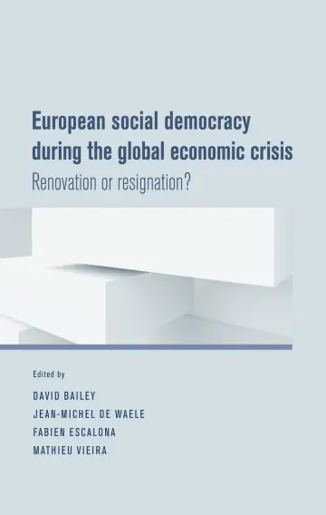 Cover of European Social Democracy During the Global Economic Crisis