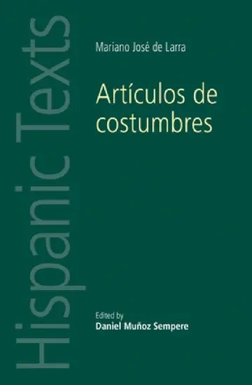 Cover of Artículos de Costumbres