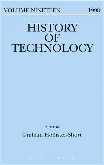 Cover of History of Technology