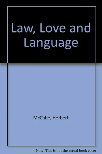 Cover of Law, Love and Language