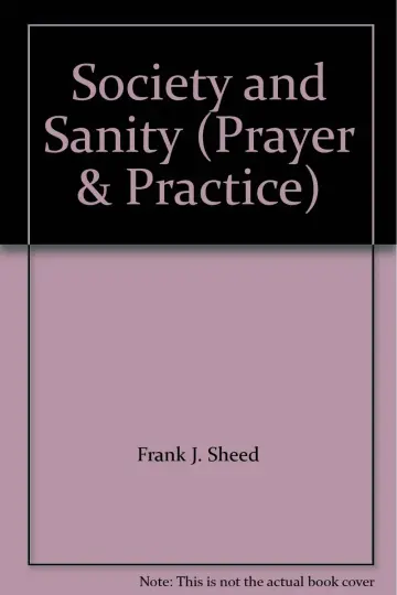 Cover of Society and Sanity