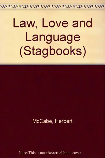 Cover of Law, Love and Language