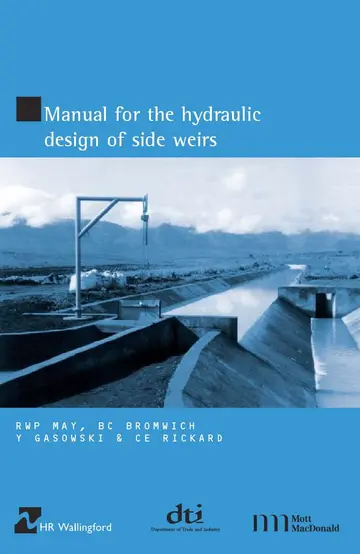 Cover of Hydraulic Design of Side Weirs