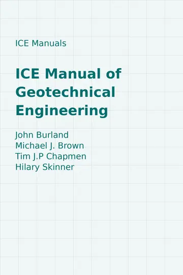 Cover of ICE Manual of Geotechnical Engineering