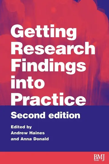 Cover of Getting Research Findings into Practice