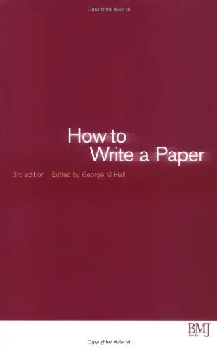Cover of How to Write a Paper