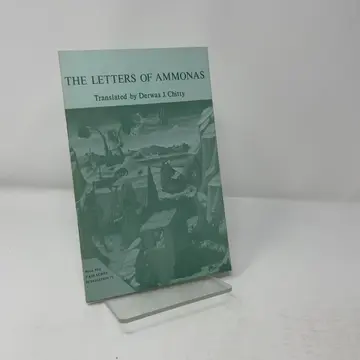 Cover of The Letters of Ammonas, Successor of St Antony