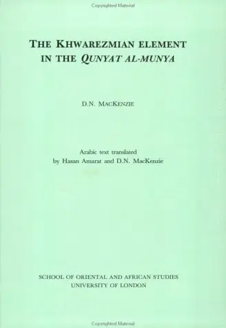 Cover of The Khwarezmian Element in the Qunyat-al-munya