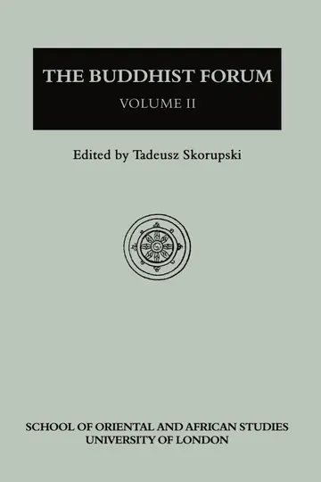 Cover of The Buddhist Forum, Vol. II