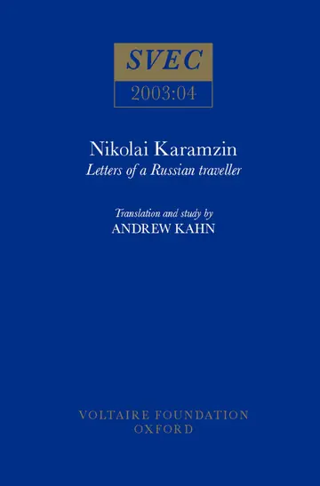 Cover of Nikolai Karamzin