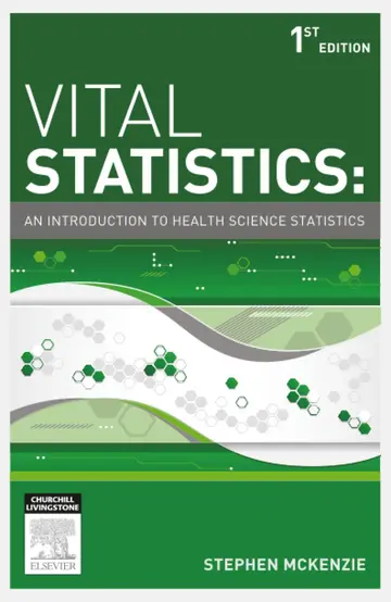 Cover of Vital Statistics an Introduction to Health Science Statistics
