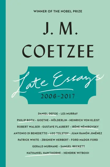 Cover of Late Essays