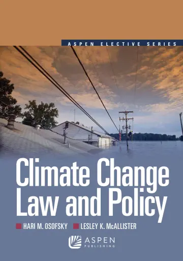 Cover of Climate Change Law and Policy
