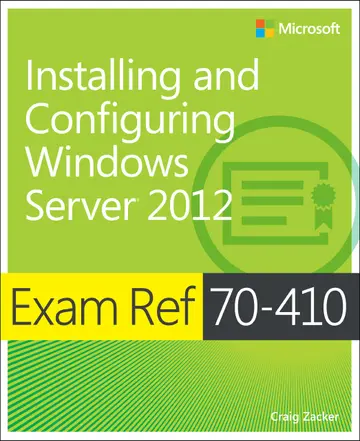 Cover of Exam Ref (70–410) – Installing and Configuring Windows Server 2012