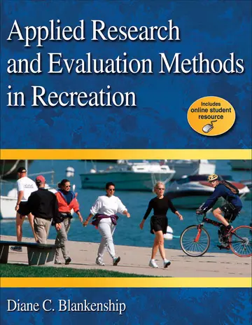 Cover of Applied Research and Evaluation Methods in Recreation