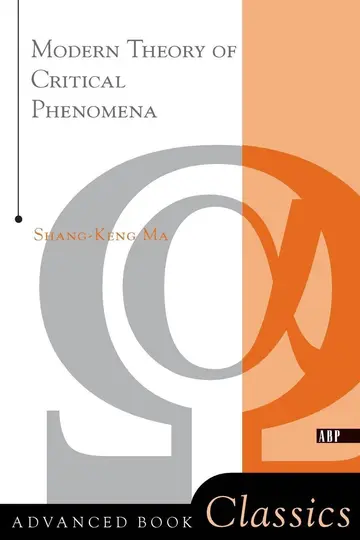 Cover of Modern Theory of Critical Phenomena