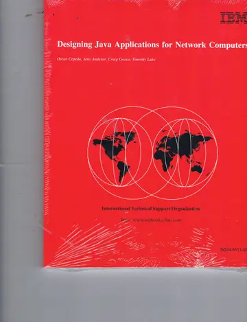 Cover of Designing Java Applications for Network Computers