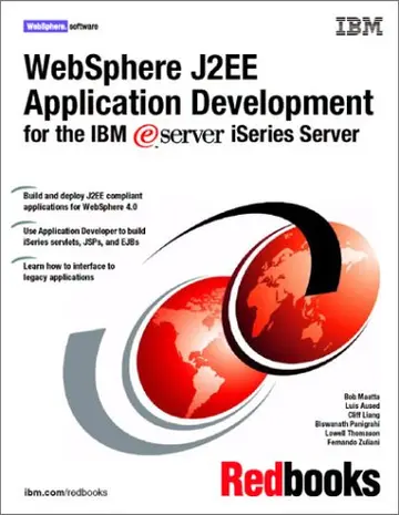 Cover of Websphere J2Ee Application Development for the IBM Iseries Server