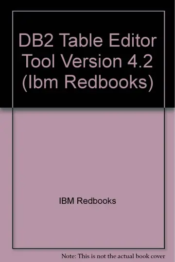 Cover of DB2 Table Editor Tool Version 4.2