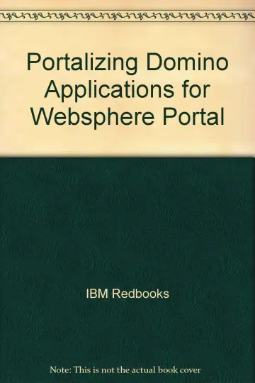 Cover of Portalizing Domino Applications for Websphere Portal