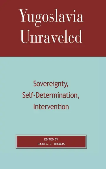 Cover of Yugoslavia Unraveled