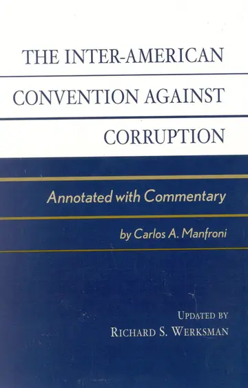 Cover of The Inter-American Convention against Corruption