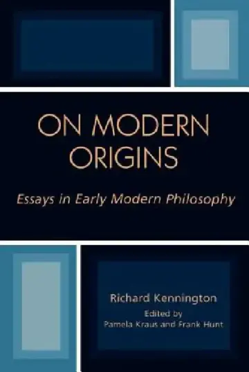 Cover of On Modern Origins