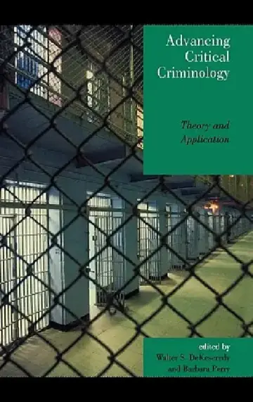 Cover of Advancing Critical Criminology