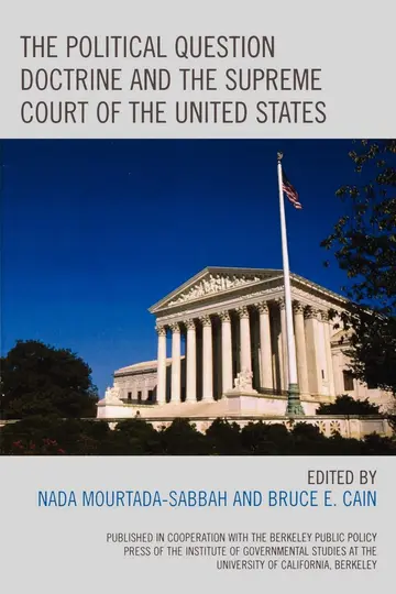 Cover of The Political Question Doctrine and the Supreme Court of the United States