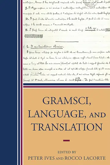 Cover of Gramsci, Language, and Translation